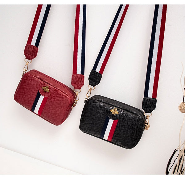 Mini Portable Single-shoulder Bag Female Casual Rectangle Shape PU Leather Phone Coin Bag new trend Handbag Crossbody Bag