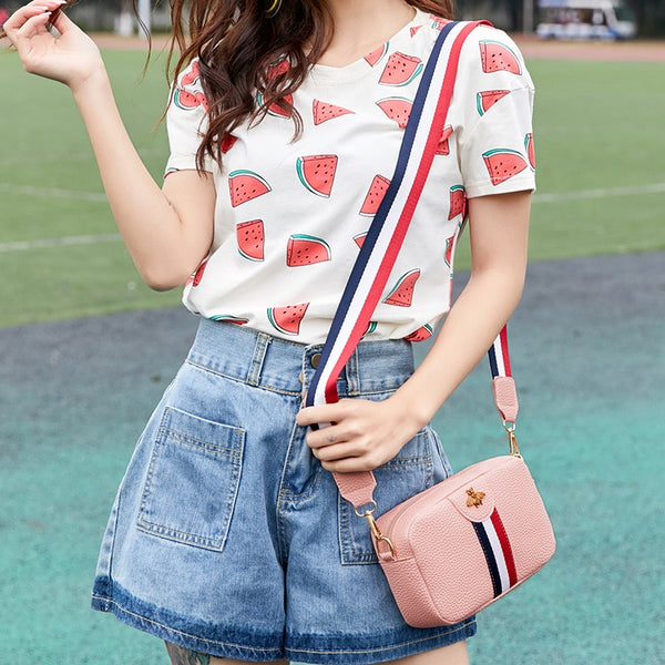 Mini Portable Single-shoulder Bag Female Casual Rectangle Shape PU Leather Phone Coin Bag new trend Handbag Crossbody Bag