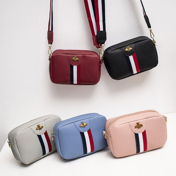 Mini Portable Single-shoulder Bag Female Casual Rectangle Shape PU Leather Phone Coin Bag new trend Handbag Crossbody Bag